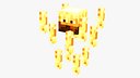 Minecraft Blaze Rigged 3D Model Game Ready 4K PBR