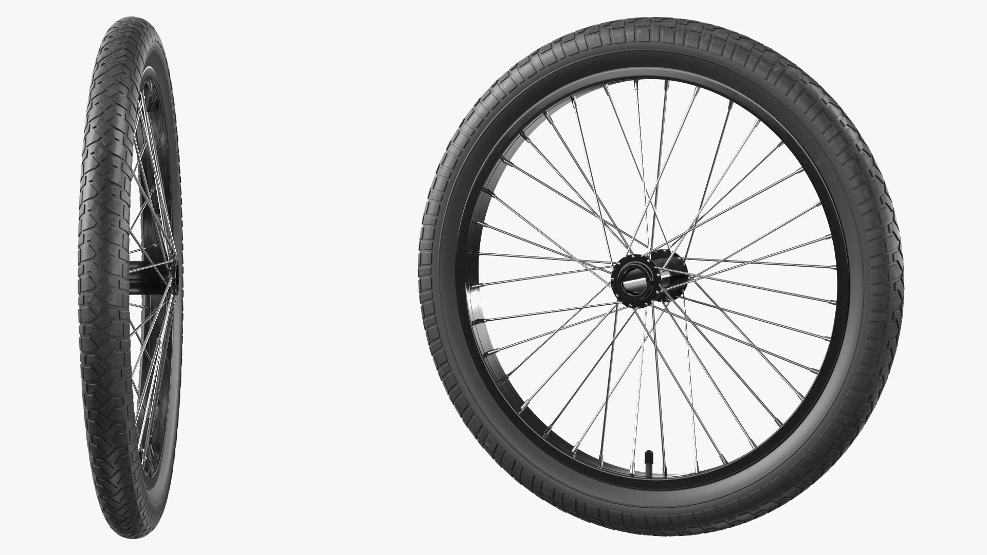 Spoke Wheel 3D model preview