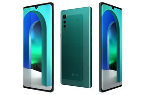 LG Velvet Aurora Green Low Poly 3D model