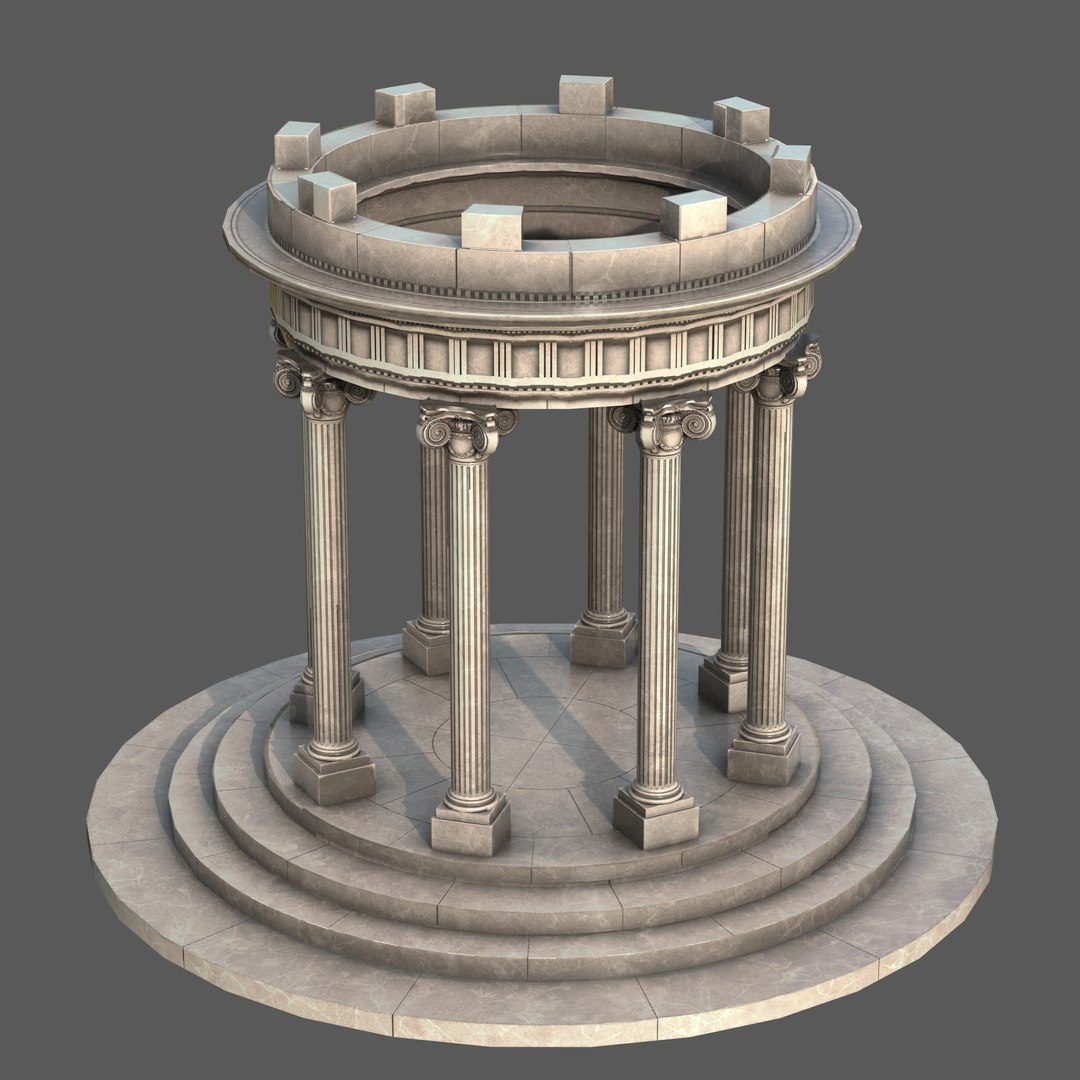 Garden Rotunda LP Model - TurboSquid 2381318