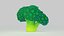 Cartoon Broccoli 3D Модель