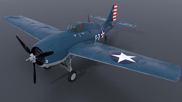 3D model butch grumman wildcat