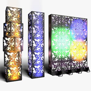 Stage Decor 6 - Modular Wall Column 3D model