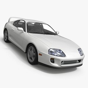 3D Turbocharged Drift Coupe White model