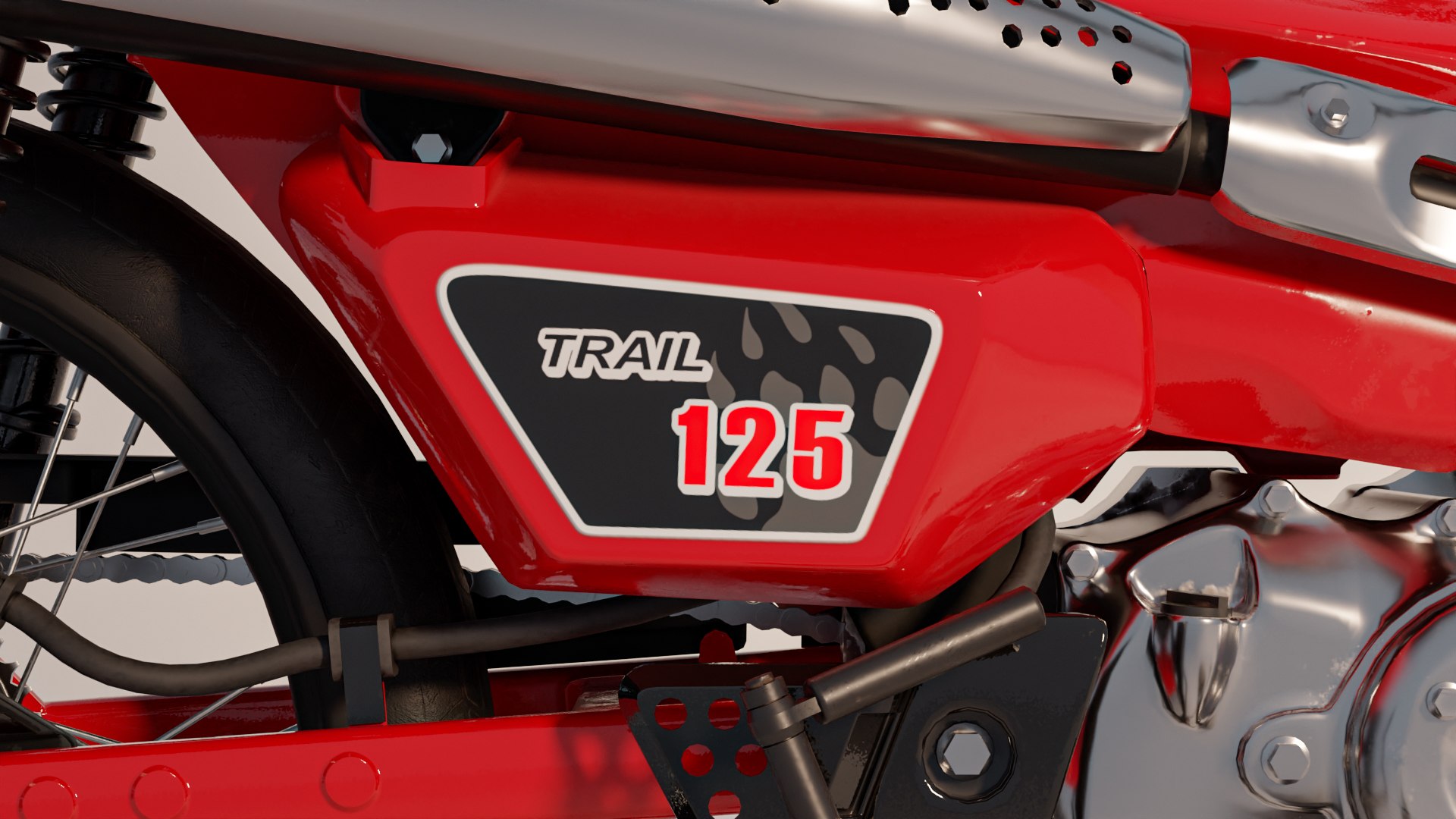 3D Model Honda Hunter Cub - TurboSquid 1995952