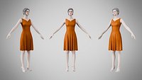 Dress 36 Caramel Velvet Luxe