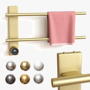 3D Heated Towel Rail WONZON WOGHAND NURNBERG WW AL342 BG