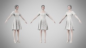 3D Dress 26 Abstract Pebble Repeat
