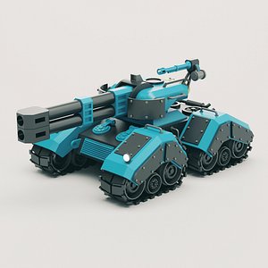 3D model Stylized Tank 06