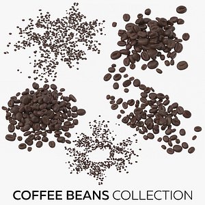 coffee beans 3D model