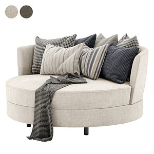 Delta III circle sofa swivel model