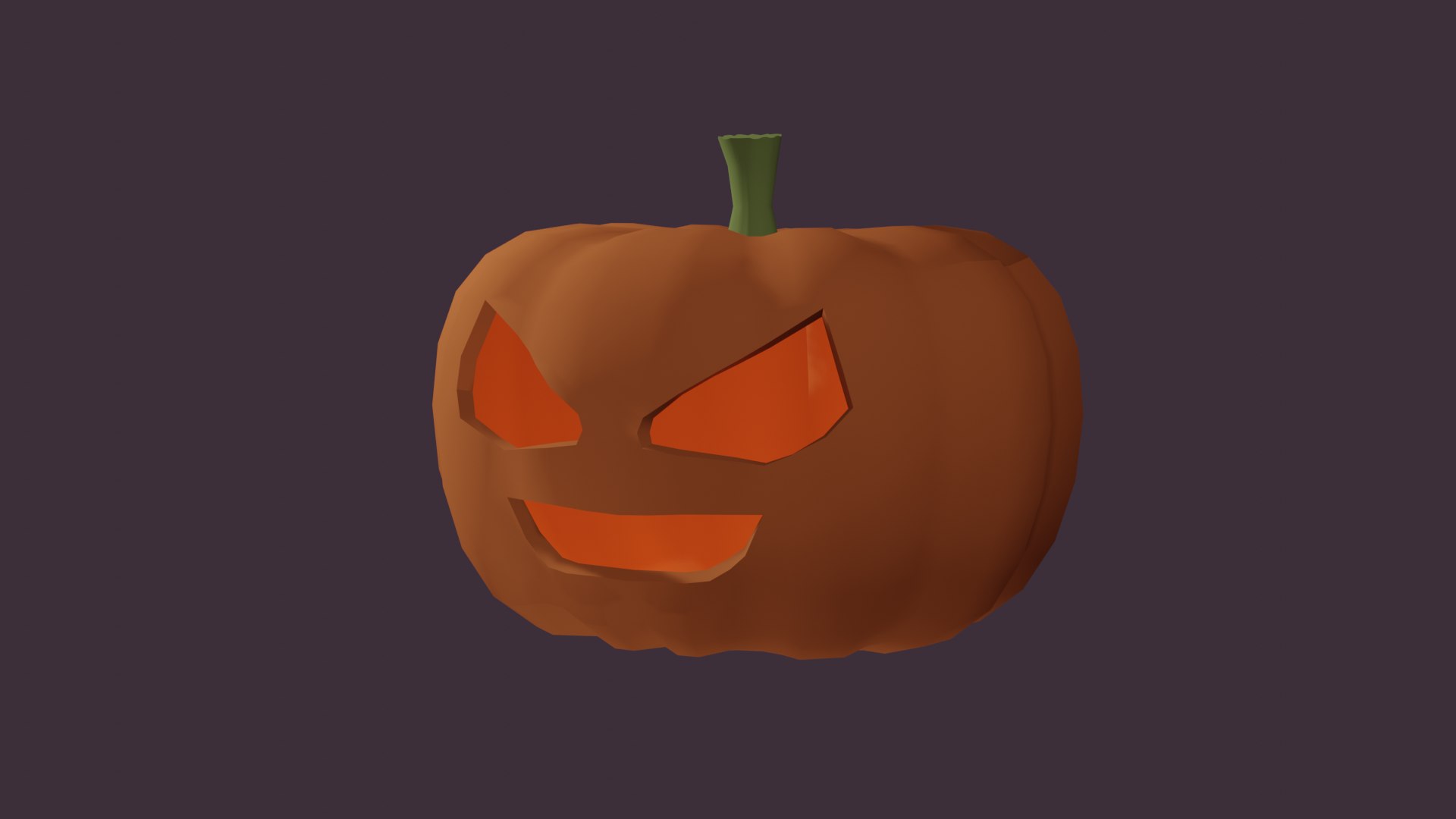 3D Model Halloween Pumpkin - Low Poly - FBX OBJ And Blend - TurboSquid ...