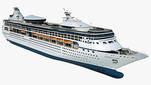 3D model cruise rhapsody seas ship