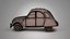 Citroen 2cv Antique Car