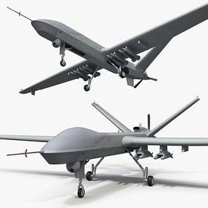 3D CAIG Wing Loong II Combat UAV Vehicle model