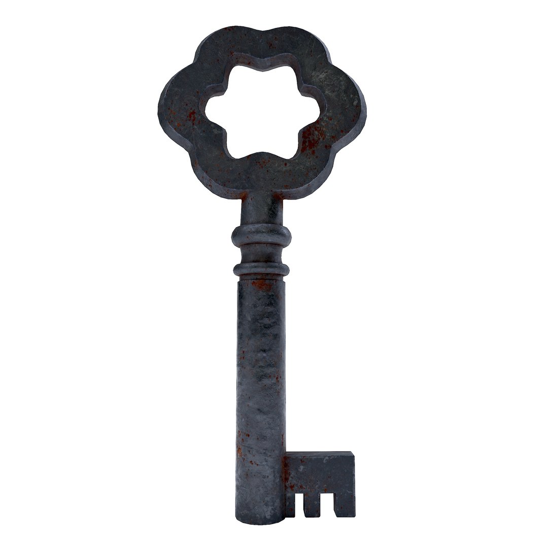 3D Old metal key 3dmodel model TurboSquid 1982519