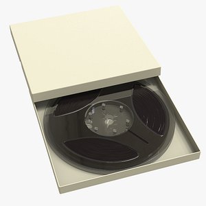 Real To Real Tape Transparent in Box 3D model