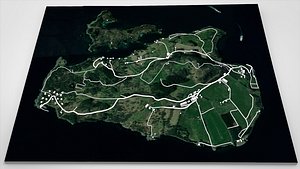 Island Nord Hidle Norway 3D model