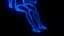 Holographic Human Muscular System - Rigged Anatomy with Animations