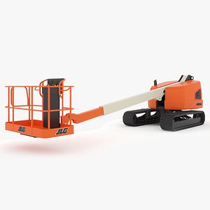 3D telescopic crawler boom lift model