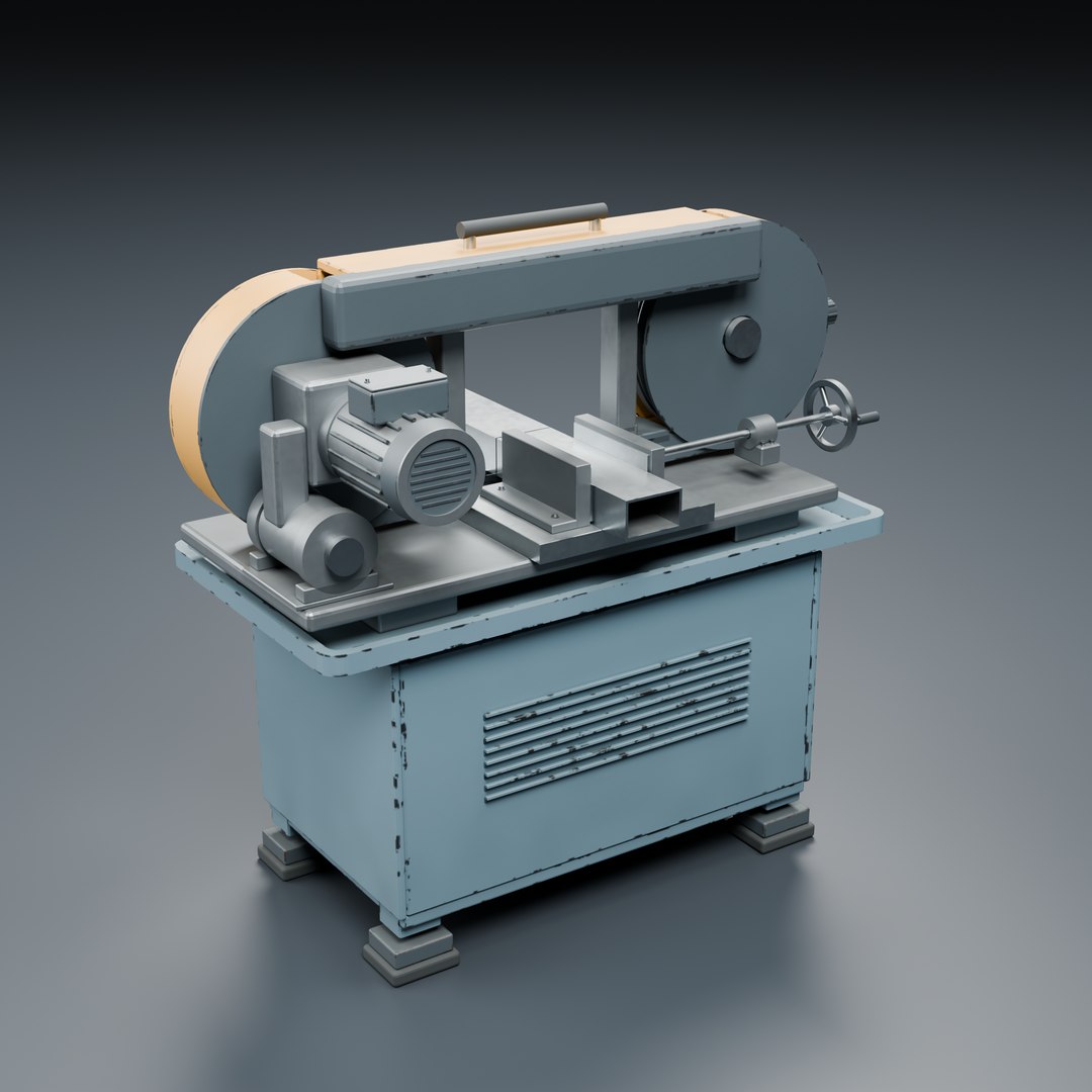 3D Horizontal Metal-Cutting Bandsaw model https://p.turbosquid.com/ts-thumb/mC/JYd1i5/qt/beauty_bandsaw_fieldworn_rear/png/1792780706/1920x1080/fit_q87/1481f21bddb50a2106601d62c70be2b74444564f/beauty_bandsaw_fieldworn_rear.jpg