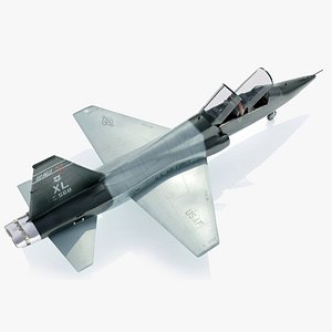 t38c t-38 jet trainer 3d model