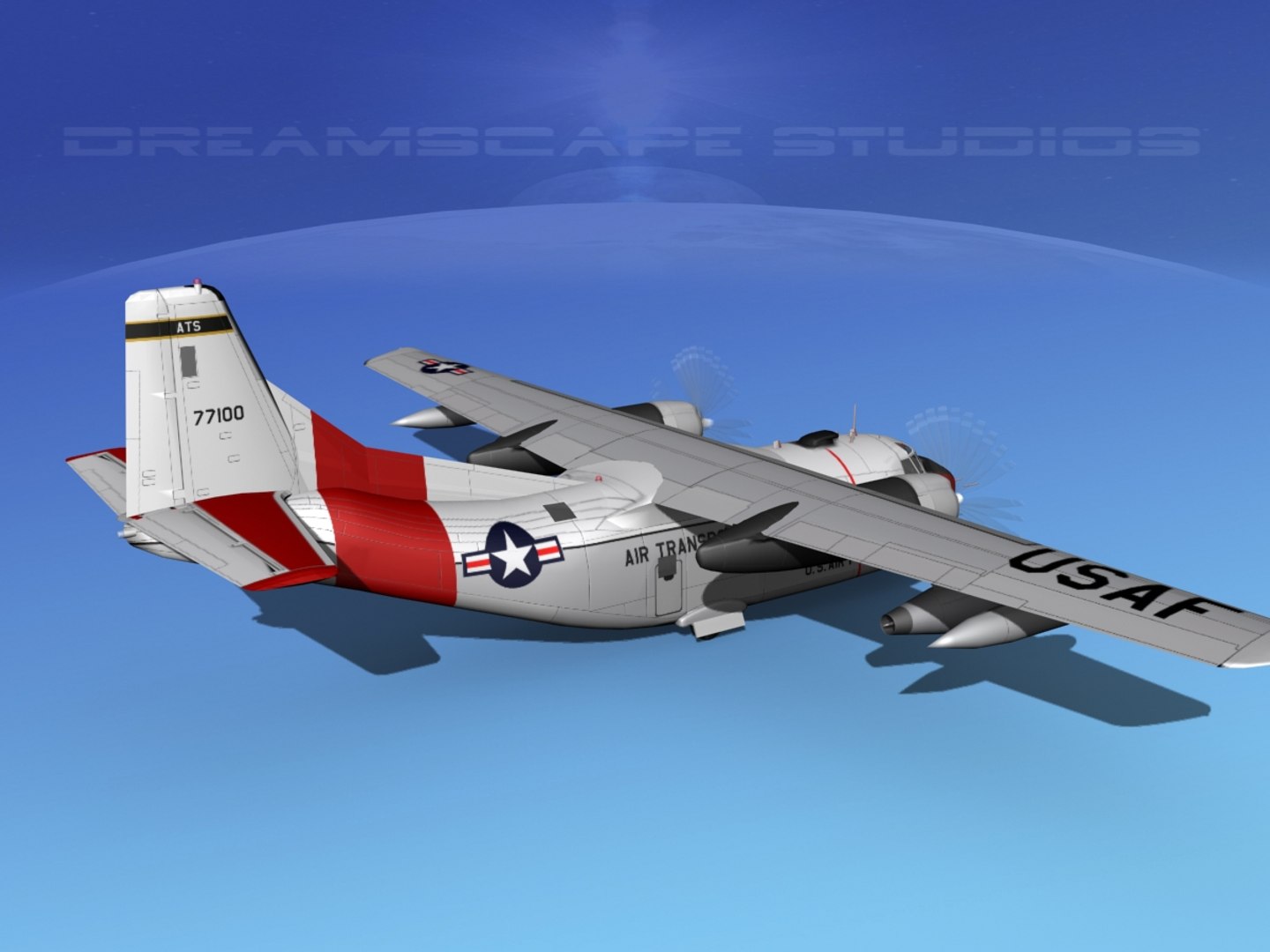 3D Model Aircraft Fairchild C-123 Provider - TurboSquid 1307907