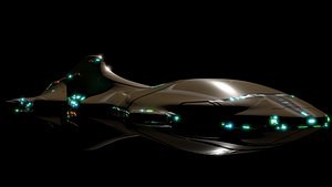 Corvette Spaceship 3D model
