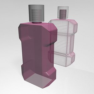 3D Mouthwash Bottle 01 model