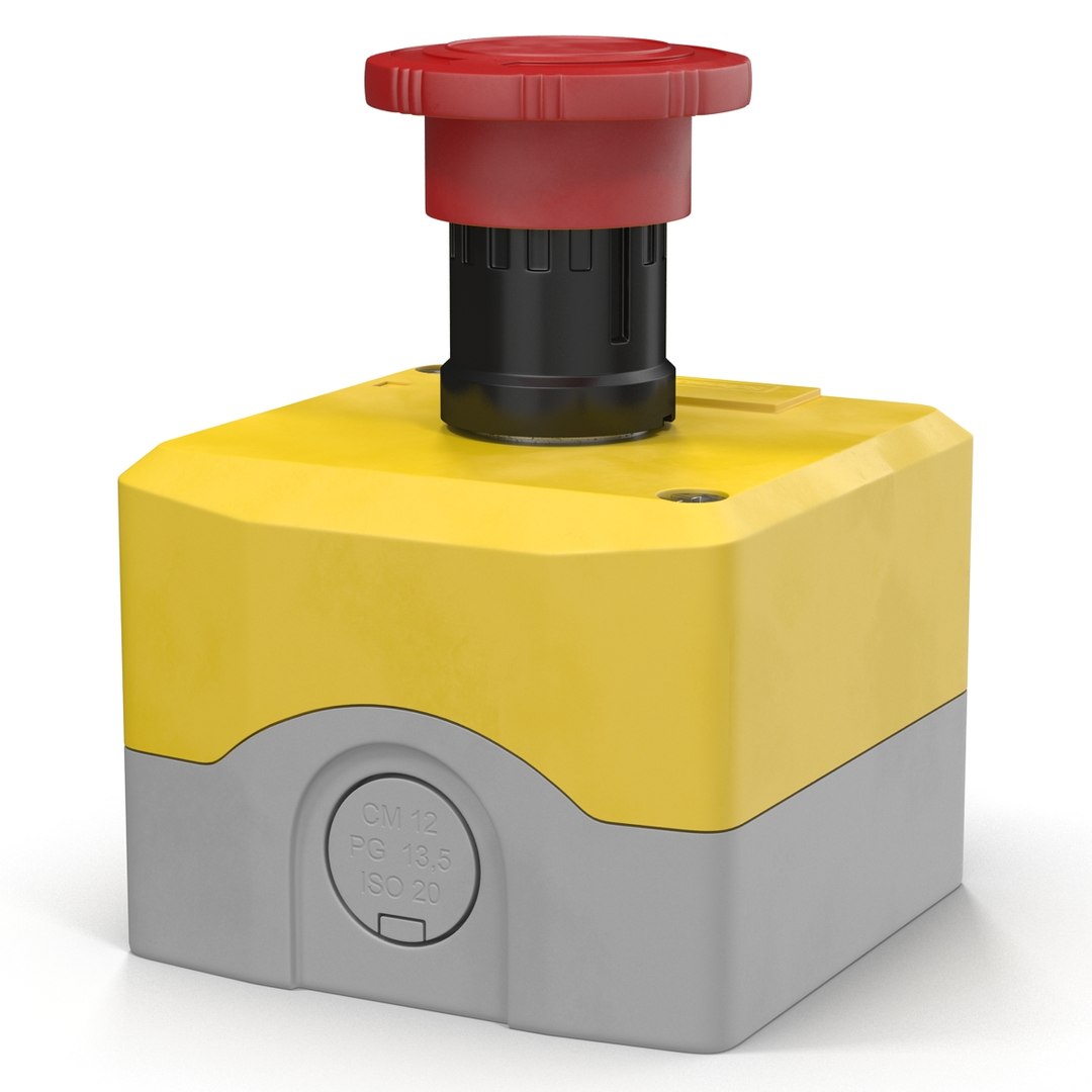 3d industrial push button switch