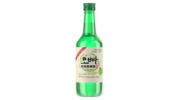Soju Green Grapes Modelo 3d Turbosquid 1694047
