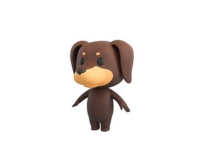 3D Character194 Dachshund Dog