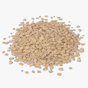 Quick Oat Flakes Pile
