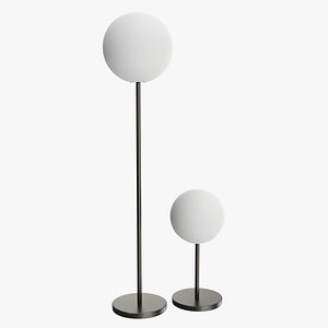 Cordless outdoor and indoor table and floor lamp set