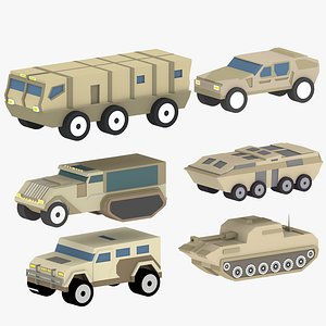3D Models Cartoon Military Equipment