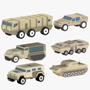 3D Models Cartoon Military Equipment