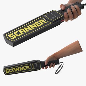 3D Handheld Metal Detector Scanner in Hand