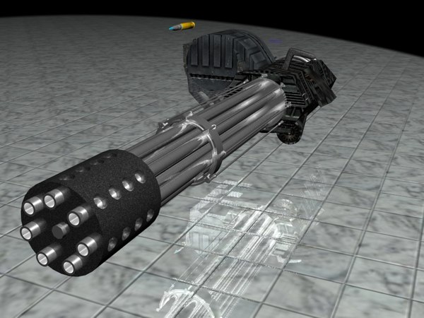 mini gun 3d model