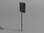 3d bus stop sign model