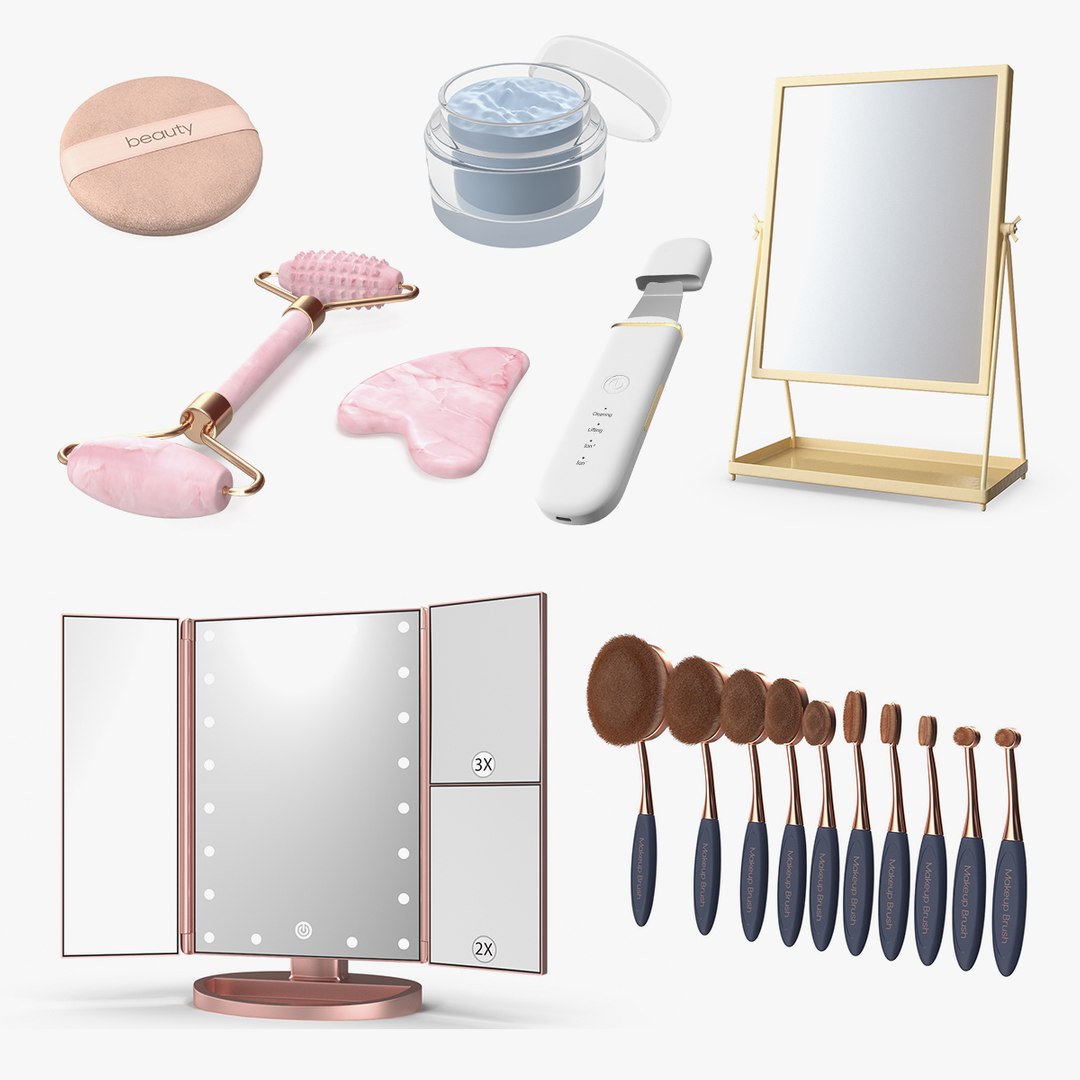 Face Beauty Tools Collection 4 3D model preview
