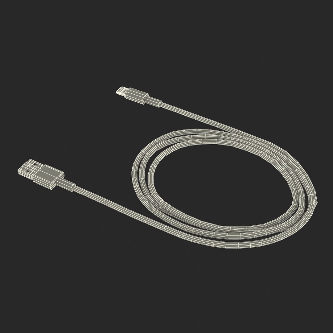 Apple Lightning Usb Cable 3d Model
