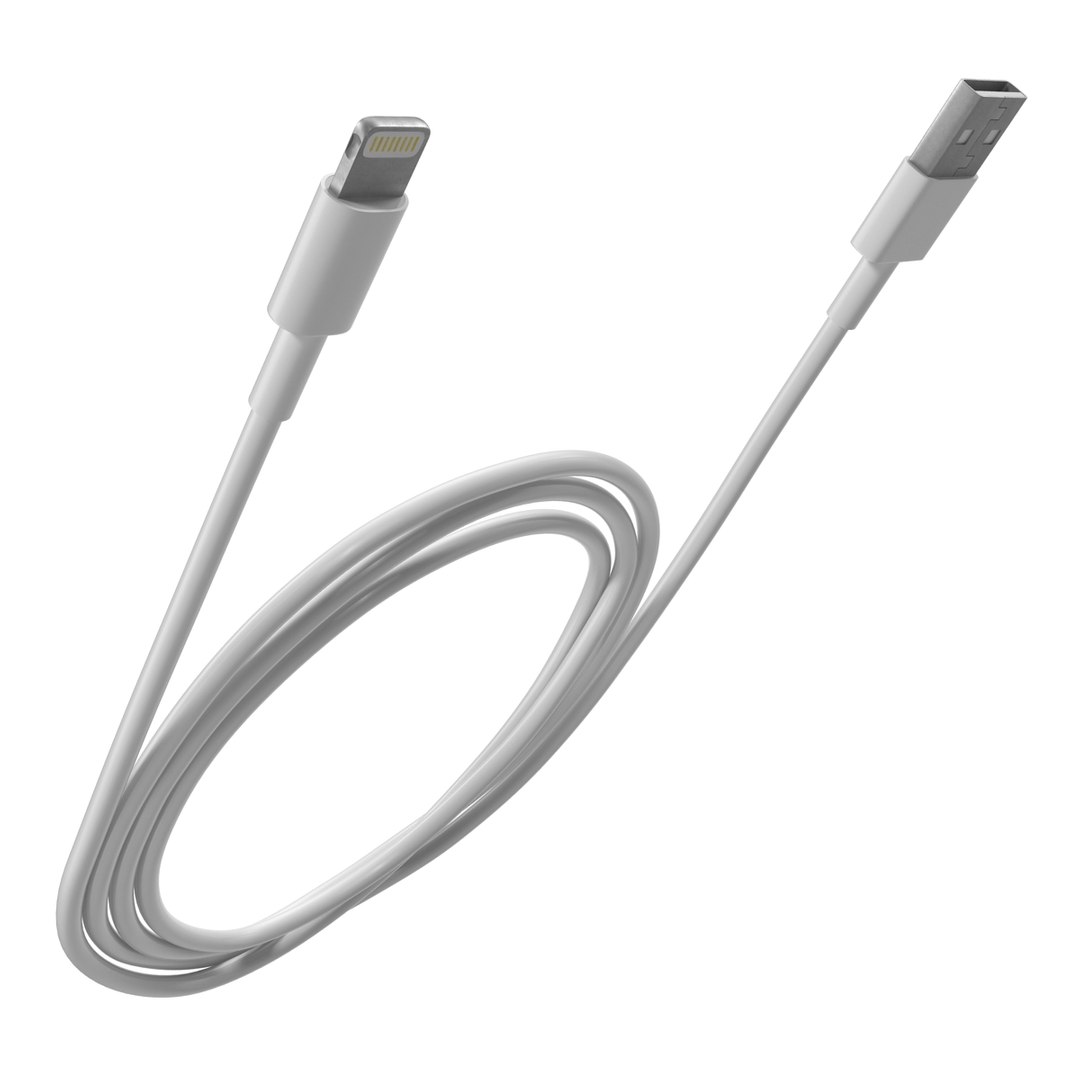 Apple Lightning Usb Cable 3d Model