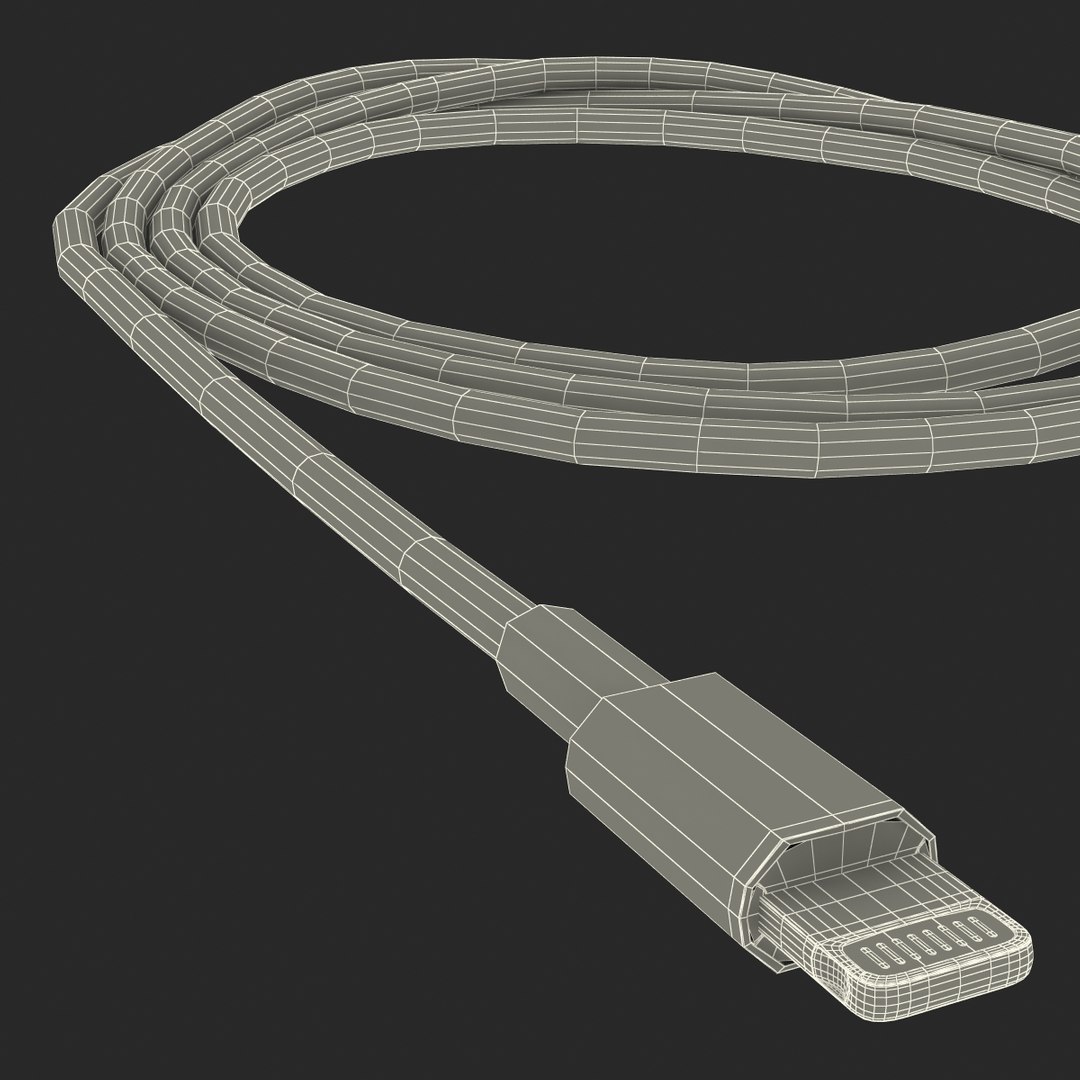 Apple Lightning Usb Cable 3d Model