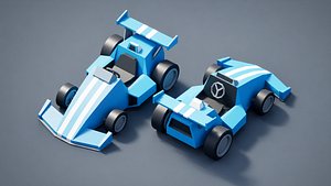 3D Low Poly Vehicle Pack Stylized Cars Trucks Military Game Ready model