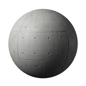3D Concrete panels with holes 11