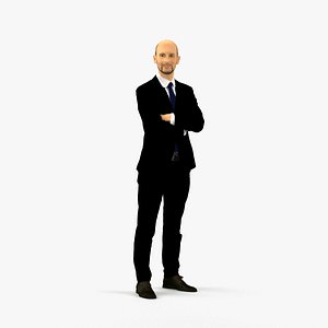 Man in black suit 0450