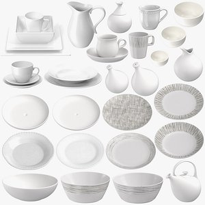 porcelain tableware bowl 3D