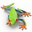 Rotaugenlaubfrosch manipuliert