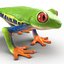 Rotaugenlaubfrosch manipuliert