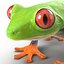 Rotaugenlaubfrosch manipuliert